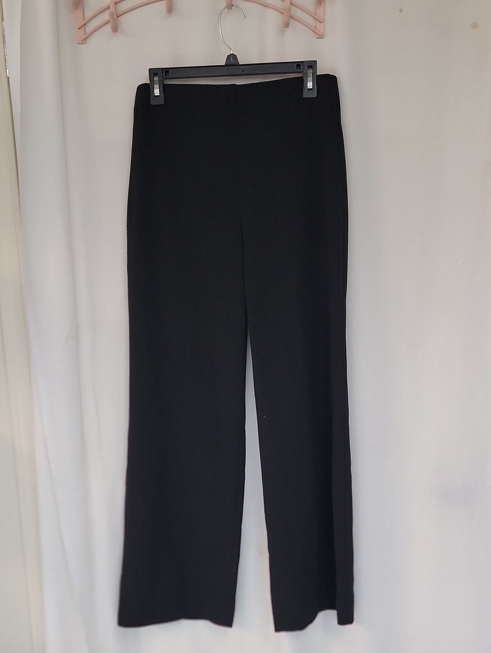White House Black Market Black Wide-Leg Pull-On Pants